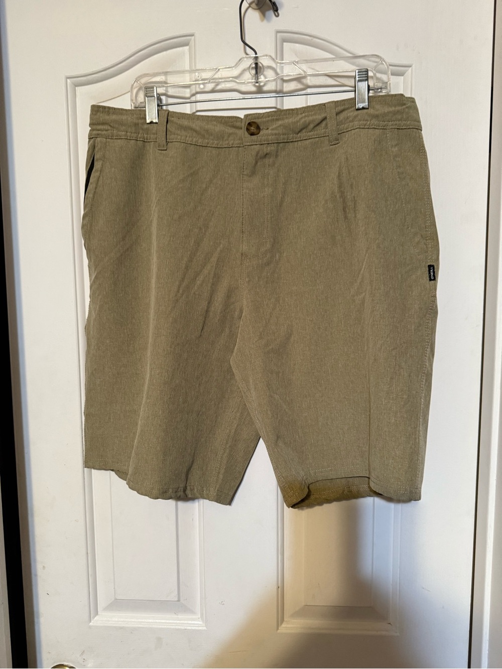 O'Neill Men's Olive Tan Flat Front Shorts